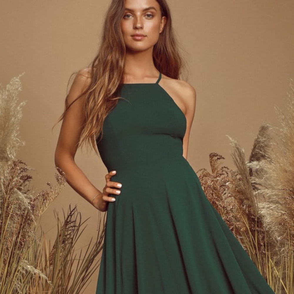Lulus Emerald Green Maxi Dress